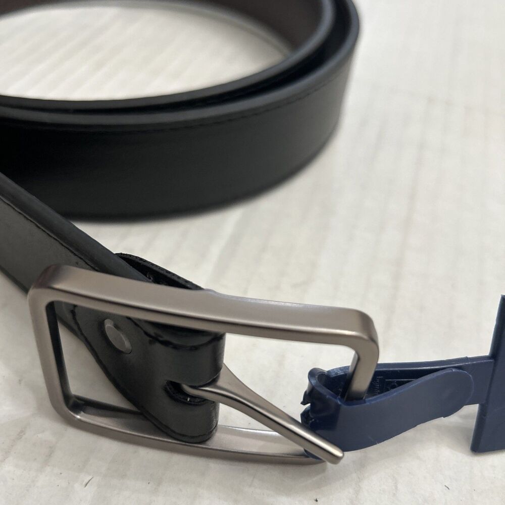 GEORGE Bonded Leather Belt Size 42-44 XL Color Black